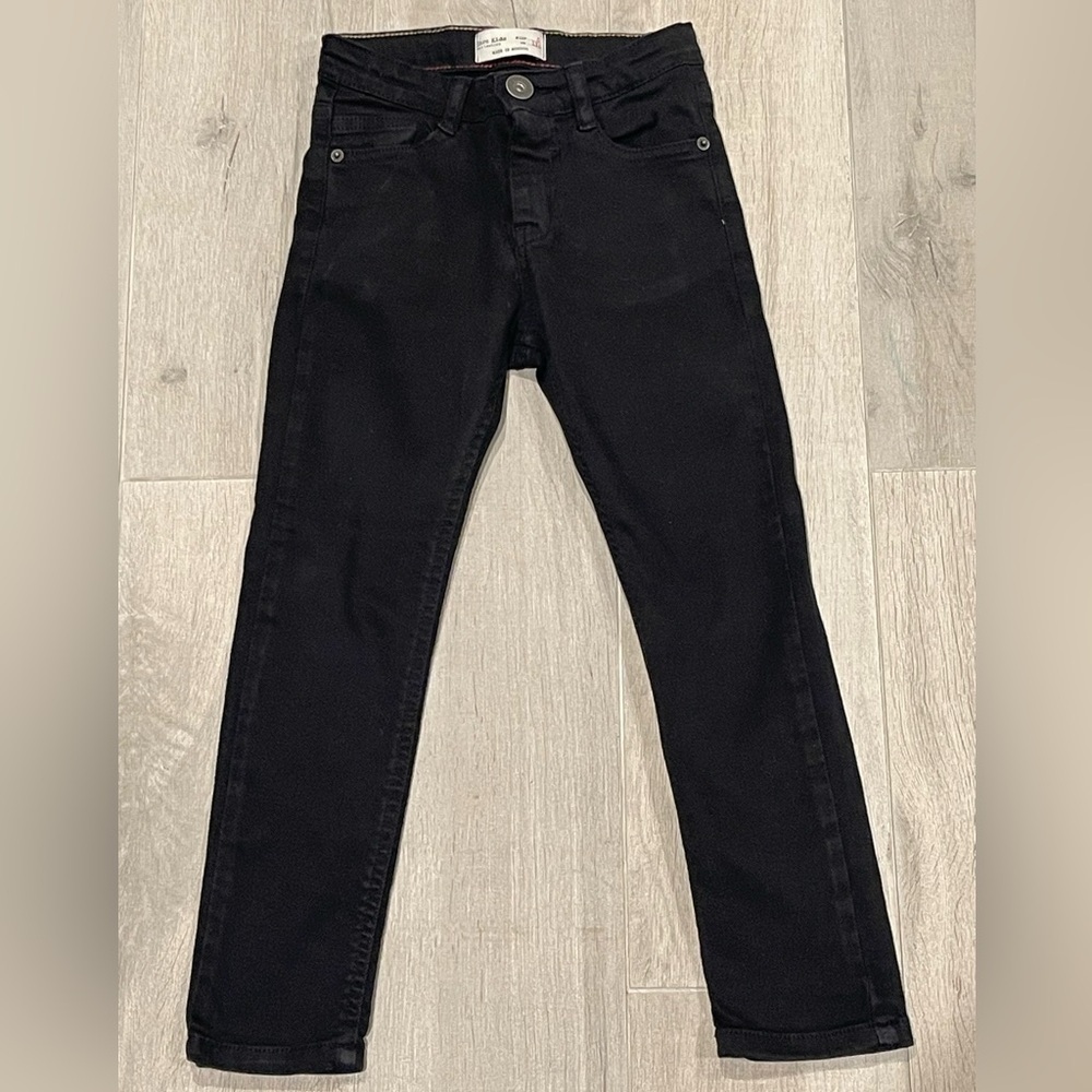 Zara Black Skinny Girls Jeans Size 5 110cm